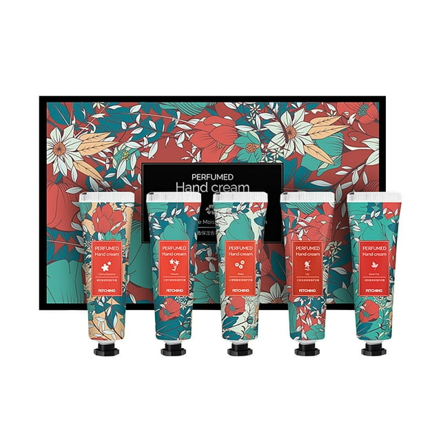 Regalos de crema de manos Set de regalo de crema de manos para mujeres Set de 5 cremas de manos aromáticas Crema de manos hidratante y nutritiva para manos muy secas Set de regalo de viaje para cumple