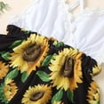 thumbnail image 6 of Odeerbi 2025 Toddler Kids Girl Vest Backless Sunflower Printed Romper Clothes Sunsuit Outfits, 6 of 9