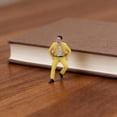 thumbnail image 4 of MERIGLARE 1/64 Diorama Man Figure Micro Layout Ornament Micro Landscape Collection Gift Photo Prop Resin Miniature Character Mini Model Style A, 4 of 6