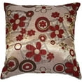 thumbnail image 3 of Violet Linen Victoria Chenille Daisy Sunflower Pattern, Polyester Jacquard Chenille Woven Textured, Gold , 17 Inch x 17 Inch, Square, Decorative Accent Throw Pillow Cover, 3 of 3