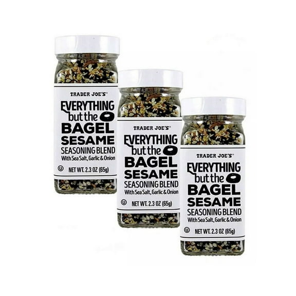 3 Packs Trader Joe's Everything but The Bagel Sesame Seasoning Blend 2.3 oz Each
