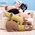 thumbnail image 1 of Juguetes de peluche de perro gordo, suave, Kawaii, Animal de dibujos animados, frijoles de azúcar, Cola, cachorro, almohada para dormir, muñecas, regalo de cumpleaños de Navidad, 1 of 4