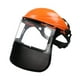 thumbnail image 4 of Protección facial, protección contra salpicaduras, protección facial profesional, equipo de protección para trabajos de corte en paisajismo, tala de árboles y desbroce Naranja, 4 of 8