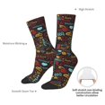 thumbnail image 4 of Logiee BBQ Barbecue Grill Print Adult Socks for Men & Women,Calf Socks, Ankle Socks,Boots Socks,Breathable Casual Sock,Unisex Crew Socks, 4 of 6