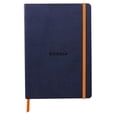 thumbnail image 2 of Rhodia 117378C - Midnight Blue Flexible Notebook - A5 - Lined - 160 pages - Clairefontaine Ivory Paper 90 g/m - Bookmark, Elastic Closure - Faux Leather Cover - Rhodiarama Collection, 2 of 7