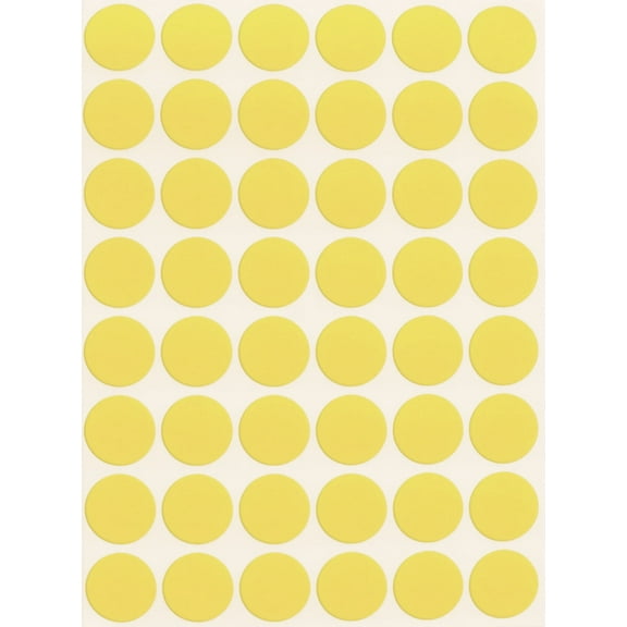 Royal Green Color Coding dot Stickers Pastel Yellow 5/8 inch Diameter (11/16) Round dot Stickers - Pastel Pack- Size 0.69-17mm DOTS 720 Pack
