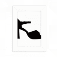 thumbnail image 1 of Women's High Heels Black Outline Pattern Desktop Photo Frame Picture Display Decoration Art Painting, 1 of 3