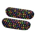 thumbnail image 2 of Yuyamidu Colorful Dog Paw Car Front Seat Armrest Cover 1 Pair Heart Auto Armrest Handle Cover Replacement for Trucks SUVs Sedans Accessories Universal Size, 2 of 7