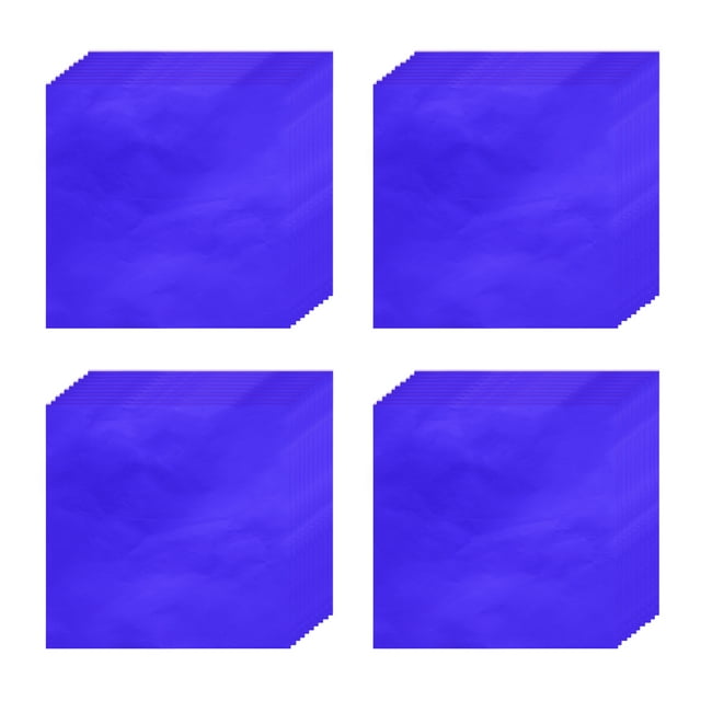 300 piezas de envoltorios de caramelos de papel de aluminio, envoltorios de chocolate de 4 x 4 pulgadas, papel de aluminio (azul, acabado brillante)
