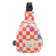 thumbnail image 1 of Bolso de moda para niños y niñas, bandolera pequeña, riñonera para niños, bolso de viaje ligero con entramado de ajedrez, 1 of 6
