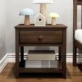 thumbnail image 2 of Max & Lily Nightstand with Storage Drawer, Small Solid Wood Bedside, Side Tables for Bedroom, 2 of 8