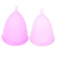 thumbnail image 1 of Silicone Menstrual Cup Reusable Female Lady Hygiene Cup Collector Body Care Tool(2 x Purple Menstrual Cup(L)+Storage Bag ), 1 of 5
