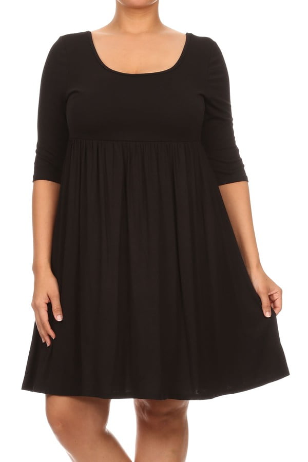 women's plus size babydoll dress