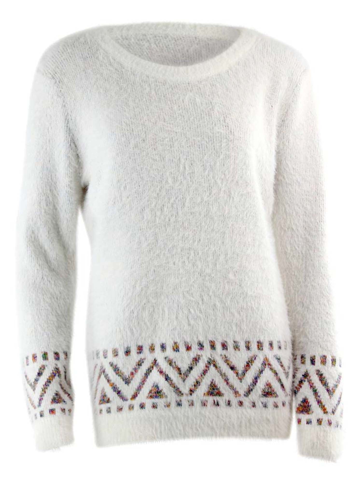 fuzzy pullover sweater walmart