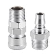 thumbnail image 2 of Juego de adaptador de lavadora a presión Uxcell Quick Coupler G1/2 Conector de manguera de aire 1Set, 2 of 5
