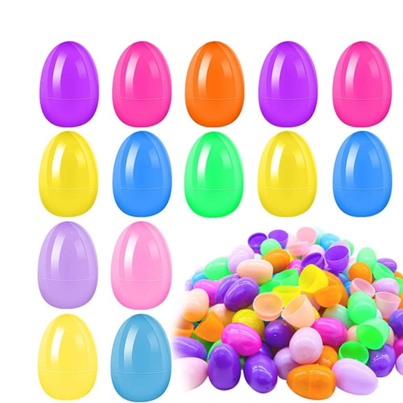 12pcs Plastic Easter Eggs Bulk - 2.36" Colorful Fillable Easter Eggs for Kids, Empty Surprise Eggs for Easter Basket Stuffers, Egg Hunt, Party Favors, Classroom Prizes, DIY Craft Decorations