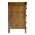 thumbnail image 4 of Furniture of America Moira Country Nightstand with 3-Drawer, Weathered Elm, 4 of 7