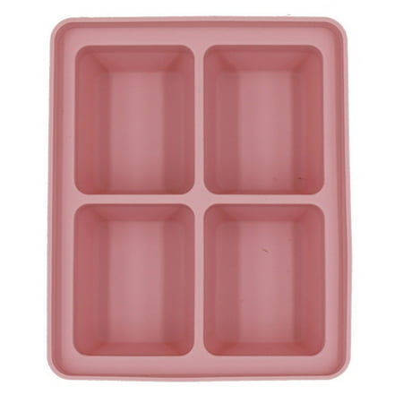 

Silicone Ice Cubes Stencils 4 Grids with Lids Reusable BPA Free for Family Party