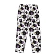 thumbnail image 5 of Xecao Daisies Flowers Women's Straight Lounge Pajama Pants: The Epitome of Relaxed Sleepwear, 5 of 9