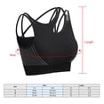 thumbnail image 4 of Women Fitness Bra Padded Crop Tops Seamless Striped Slim Sport, 4 of 6