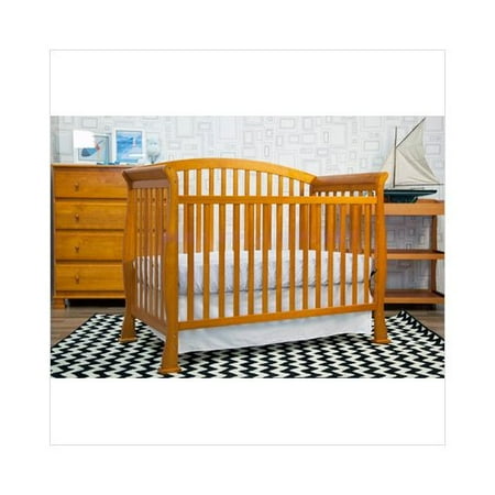 Bundle-07 DaVinci Thompson 4-in-1 Convertible Crib with Toddler Rail in Oak (2 Pieces)