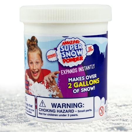 UPC: 0851724001893 | Amazing Super Snow Powder by be Amazing! Toys – Faux Snow – Makes over 2 Gallons of Artificial Snow – Includes Plastic Bucket – Non-Toxic Snow for Kids – Ages 4+