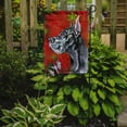 thumbnail image 2 of Black Great Dane Red Snowflakes Holiday Christmas Garden Flag, 2 of 5