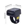 thumbnail image 2 of 1D Barcode Scanner Portable Finger Handheld Wearable Ring Bar Code Reader BT+2.4G Wireless and Wired Connection with Offline Storage Support for Windows PC Computers Supermarket Library Expr, 2 of 6