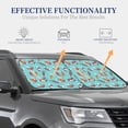 thumbnail image 4 of Gukieu Sea Otters Family In Blue Water Print Car Windshield Sun Visor, Foldable Anti-UV Car Sun Visor Suitable for Vans, Trucks Car Accessories-Medium, 4 of 6