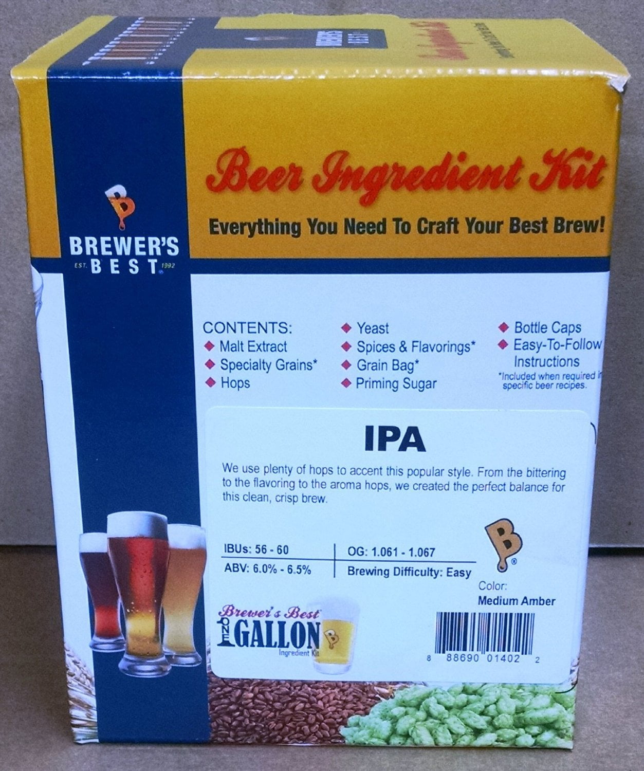 Beer Ingredient Kit Brewers Best India Pale Ale Beer Making Kit IPA Beer Kit