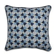 thumbnail image 1 of Pillow Perfect 622453 Intérieur Echo Géo Paon 16.5 Po Jeter Oreiller - Bleu, 1 of 1
