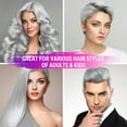 thumbnail image 2 of Hair Colour Spray, White Temporary Hair Color Spray One Time Hair Dye Hair spray, Hurtless, Fast Dyeing, Easy Wash Out for Party, Fancy, Cosplay, Suitable for Kids Adults- 100ml, 2 of 9