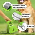 thumbnail image 3 of DogBuddy Pooper Scooper, Portable Dog Poop Scooper, Sanitary Dog Waste Pick Up, Heavy Duty Dog Waste Cleaner with Bag Dispenser, Dog Leash Clip and Pooper Scooper Bags Included (Large, Kiwi), 3 of 9