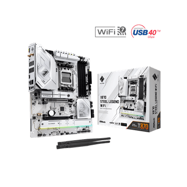 ASRock X870 STEEL LEGEND WIFI AM5 AMD X870 ATX Motherboard