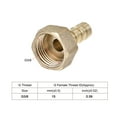 thumbnail image 4 of Uxcell 8mm Barbed x G3/8 Female Barb Hose Fitting Brass with Hose Clamp 2Set, 4 of 6