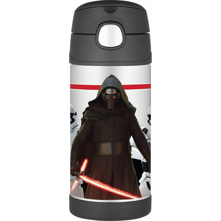 Thermos 12 oz Funtainer Insulated Stainless Steel Straw Bottle, Star Wars  Kylo Ren - Parents' Favorite