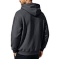 thumbnail image 4 of Mens Zip Up Hoodie Long Sleeve Fleece Casual Hooded Sweatshirts Athletic Full Zip Jacket with Pockets Dark Gray M, 4 of 7