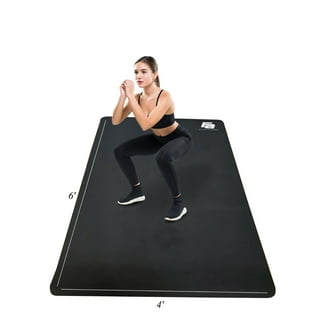 Easoger 8'x6' Gym Mat, 1/3-Inch Thick Exercise Mat, Tear-Resistant