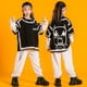 thumbnail image 2 of Conjunto de dos piezas de manga larga para niños grandes, con vestuario de actuación infantil, holgado y a la moda., 2 of 6