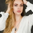 thumbnail image 2 of Dragon Pendant Necklace for Men Women Cool Healing Crystal Stone Necklace Natural Gemstone Necklace Western Dragon Jewelry, 2 of 7