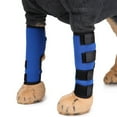thumbnail image 3 of justharion 2 Pieces Pet Leg Protectors Recovery Adjustable Knee Pads Support Protection Stability Licking-proof Wraps Small Medium Blue L, 3 of 6