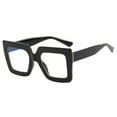 thumbnail image 1 of Stylish Oversized Blue Light Blocking Computer Glasses for Women Fashionable Thick Square Frame Design Non Eyewear, 1 of 2