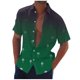 thumbnail image 2 of Blusa y camisa de manga corta con cuello vuelto Camisa casual para hombre Camisa de bolos vintage de manga corta Camisas de verano de playa cubana Camisa con botones Blusa para hombre Poliéster, 2 of 5