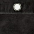 thumbnail image 5 of Eclipse Luxury Cotton Velvet, 100% Blackout, Grommet, Single Curtain Panel, 50"x84", Black, 5 of 7
