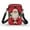 Red Santa Claus Pattern, variant on XYZCANDO Elephant Sunflower Mini Crossbody Bag for Teen Girls Cellphone Purse for Travel Shop Work Portable Phone Wallet Shoulder Handbag Small Messenger Bags Trendy Cross Body Purse Money Bag Black