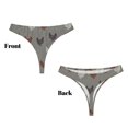 thumbnail image 3 of Balery Rooster Tangas de Algodón para Mujer con Estampado – Ropa Interior Sexy, Transpirable, G-string-X-Small, 3 of 6