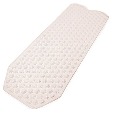 No Suction Cup Bathmat for Refinished Bathtub, Safe for All Ages, Made in Italy, 41"x15", Machine Washable