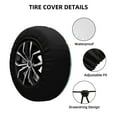 thumbnail image 2 of Logiee Two Brave Cats Are Floating On The Sea Iceberg Print Spare Tire Cover, Universal Wheel Protectors,Waterproof Dust-Proof UV Sun Wheel Tire Cover,Fit for SUV, RV, Travel Trailer, Truck-15 inch, 2 of 6