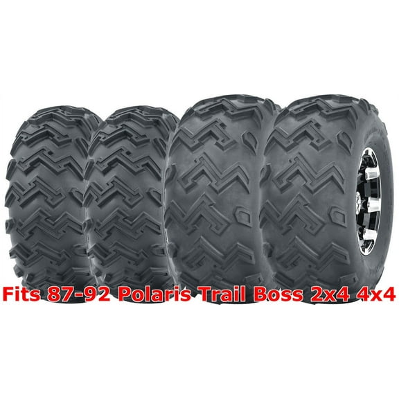 Set 4 ATV tires 22x8-10 Front & 24x11-10 Rear 87-92 Polaris Trail Boss 2x4 4x4