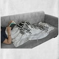 thumbnail image 6 of Ireland Map Soft Flannel Fleece Blanket, Modern Calligraphic Monochrome Design of Map Shape with City Names, Cozy Plush for Indoor and Outdoor Use, 50" x 70", Charcoal Grey and White, by Ambesonne, 6 of 6